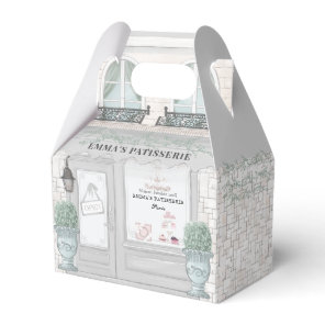 French Bakery Cafe Patisserie Gray Favor Box