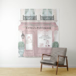 French Bakery Cafe Patisserie Pink Backdrop at Zazzle