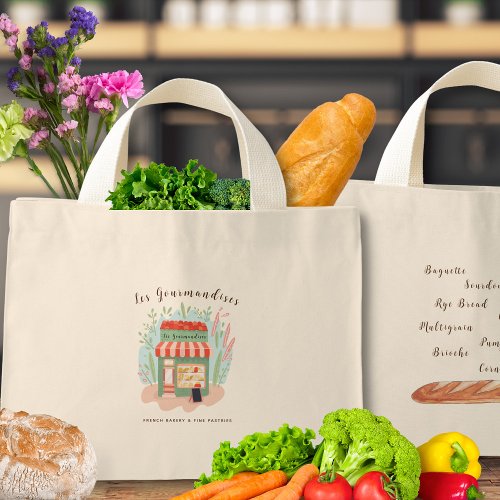 French Bakery  Fine Pastries Shop Mini Tote Bag