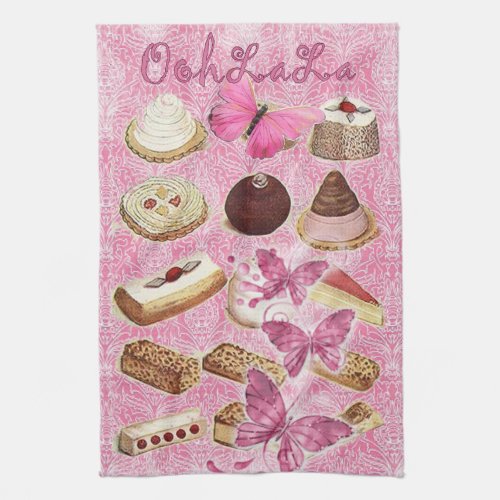 french bakery pastry cookies cake dessert towel