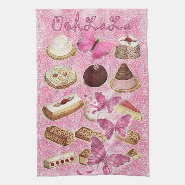french bakery pastry cookies cake dessert towel (Vertical)