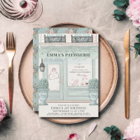 French Bakery Patisserie Paris Green 1st Birthday