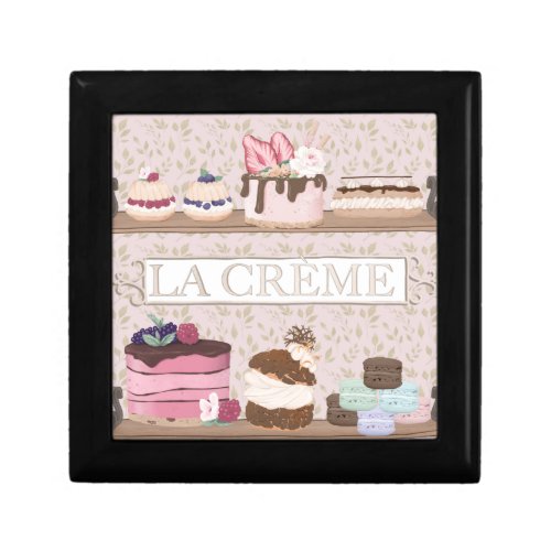 French Bakery Shop Pastries Macarons Tortes Gift Box