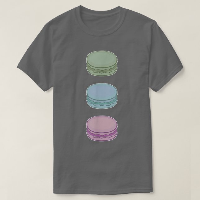 French Baking Dessert Otaku Cute Kawaii Funny Maca T-Shirt (Design Front)