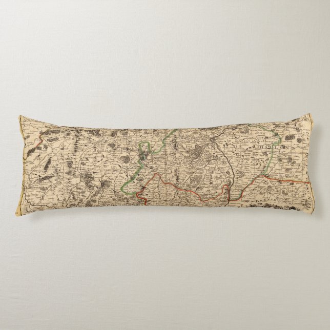 French battlefields and roads body pillow (Front)