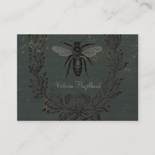 Customizable French Bee Business Cards