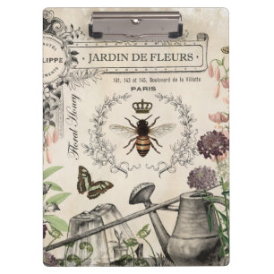 FRENCH BEE GARDEN CLIPBOARD