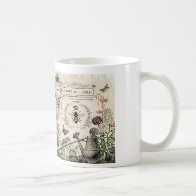 FRENCH BEE GARDEN COFFEE MUG (Right)