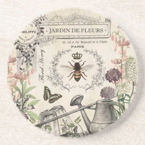 FRENCH BEE GARDEN DRINK COASTER