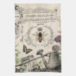 French Bee Garden Kitchen Towel at Zazzle