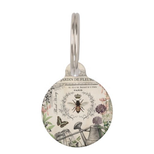 FRENCH BEE GARDEN PET TAG