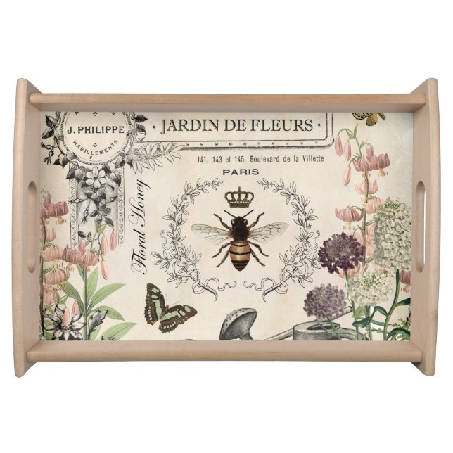 FRENCH BEE GARDEN SERVING TRAY (Front)