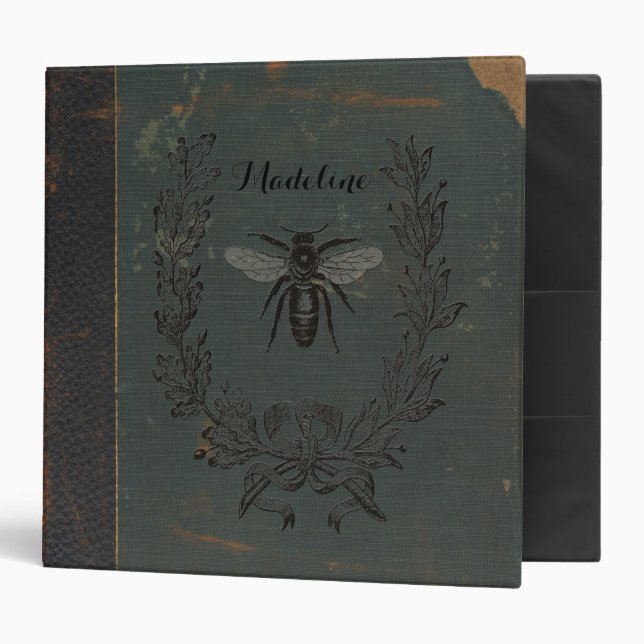 French Bee Monogram Binder (Front/Inside)