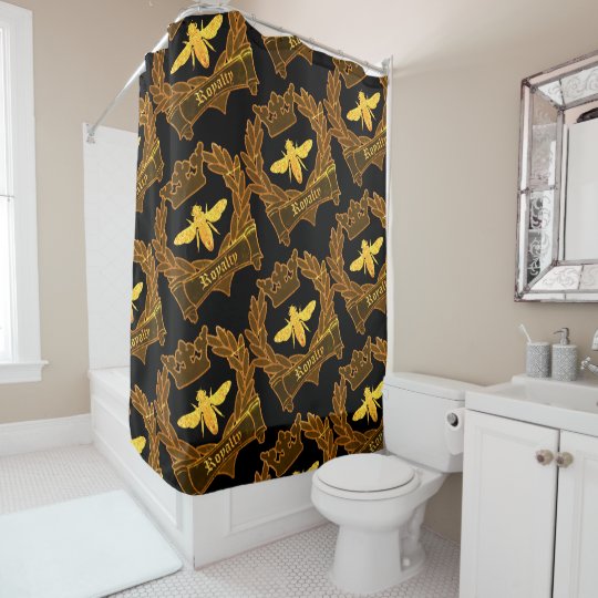 French Bee Shower Curtain
