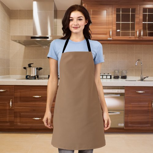 French Beige Solid Color Apron