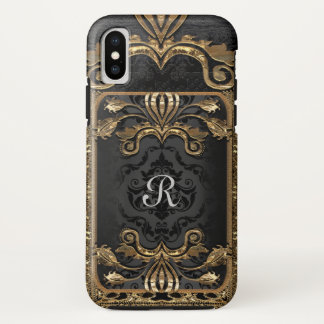 French Bella Elegant Boho Goth Chic Monogram iPhone XS Case