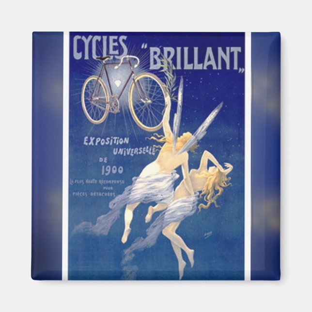 French Bicycle Advertisement Magnet (1900) (Front)