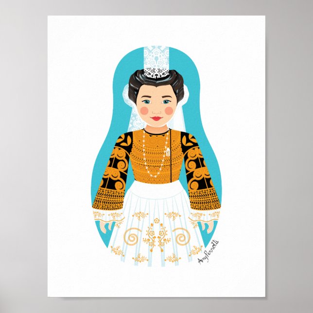 French, Bigoudène Matryoshka Poster (Front)