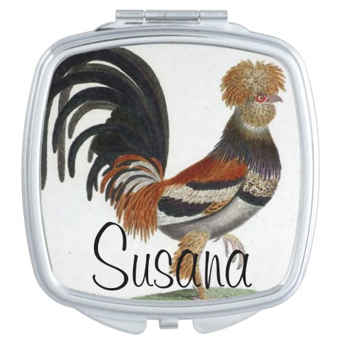 French Bird Compact Mirror