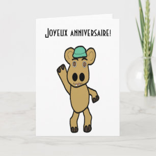 French birthday Card