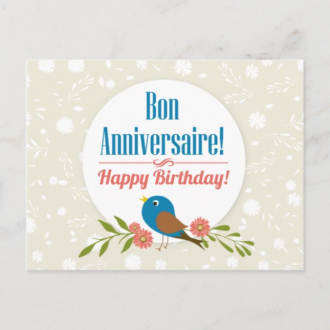 French Birthday card (Front)