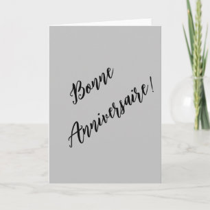 French birthday card