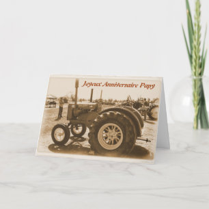 French Birthday Card For Grandpa