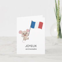 French Birthday Card – Joyeux anniversaire
