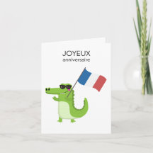 French Birthday Card – Joyeux anniversaire