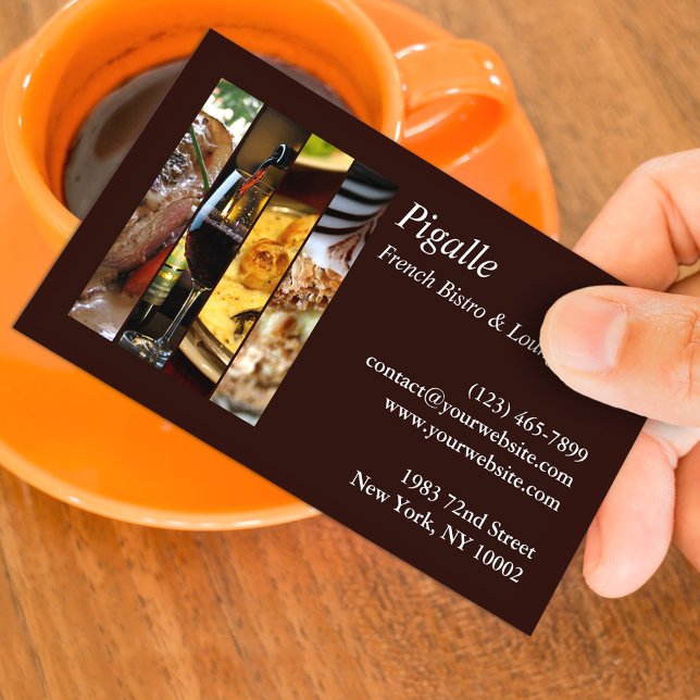 French Bistro Business Card Template (Creator Uploaded)
