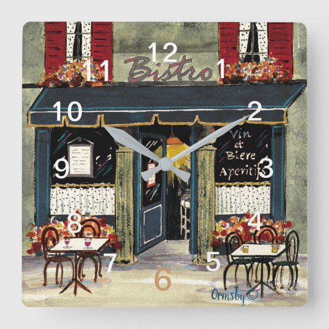 French Bistro wall clock (Front)
