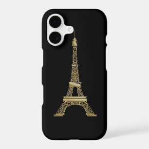 French Black & Gold Eiffel Tower iPhone 17 Case