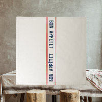 French Blue Bon Appétit & Red Striped Dinner