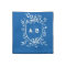 French Blue Botanical Crest Couple Monogram 