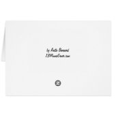 French Blue Collage Art card (Back Horizontal)