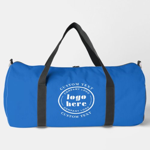 French Blue Company Logo Business Promotional Duffle Bag