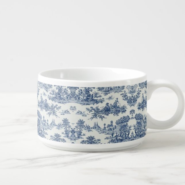 French Blue Delft  Bowl (Left)