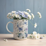 French Blue & Lavender Watercolor Floral Wedding Coffee Mug<br><div class="desc">Our Paris Whisper wedding napkin design evokes a romanic and lovely french elegance. Beautiful watercolor floral combination with whispers of french blue and soft lavender shades capture a Parisian elegance. Romantic typographic pairing of serifs and elegant script details further enhances the romanic style. Beautiful hand-painted french blue and soft lavender...</div>