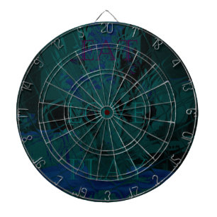 French Blue Love Eat Play Flower colors for all Dartboard