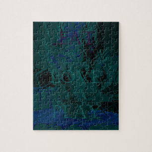 French Blue Love Eat Play Flower colors for all Jigsaw Puzzle