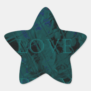 French Blue Love Eat Play Flower colors for all Star Sticker