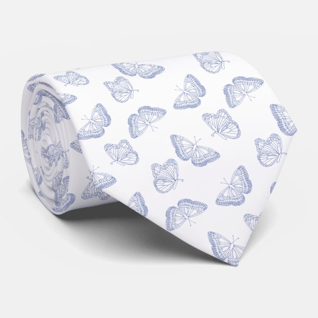 French Blue Neck Tie (Rolled)