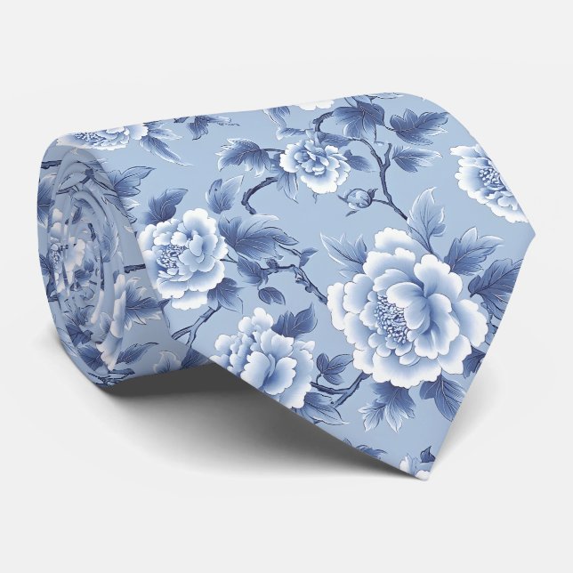 French Blue Neck Tie (Rolled)