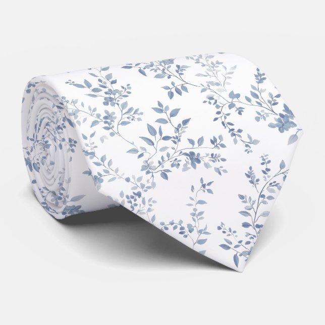 French Blue Neck Tie (Rolled)