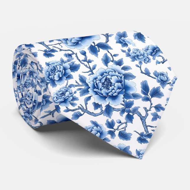 French Blue Neck Tie (Rolled)