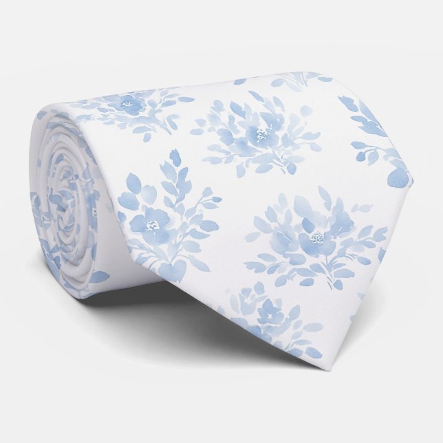 French Blue Neck Tie (Rolled)