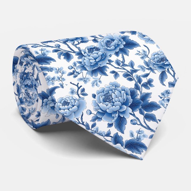 French Blue Neck Tie (Rolled)