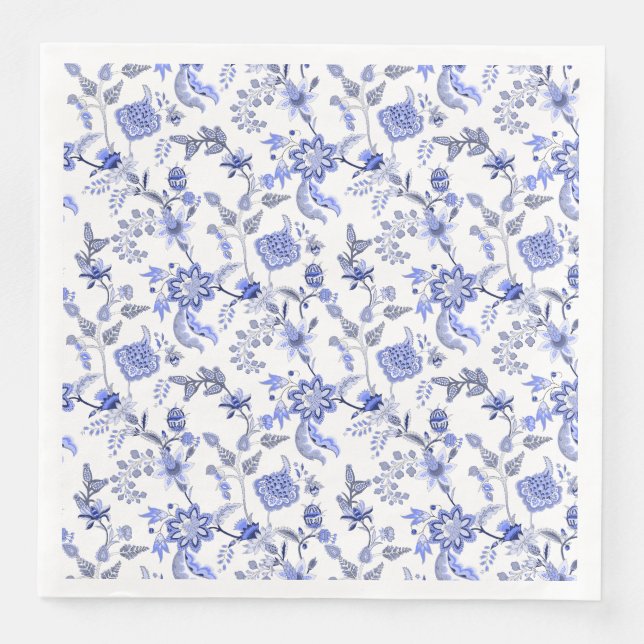 French Blue   Paper Dinner Napkins (Front)