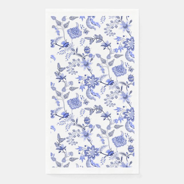 French Blue  Paper Guest Towels (Front)