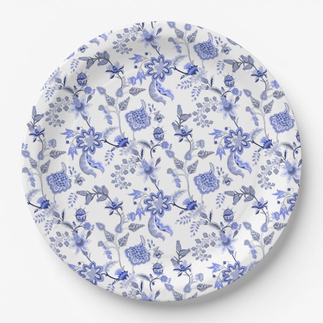 French Blue   Paper Plates (Front)